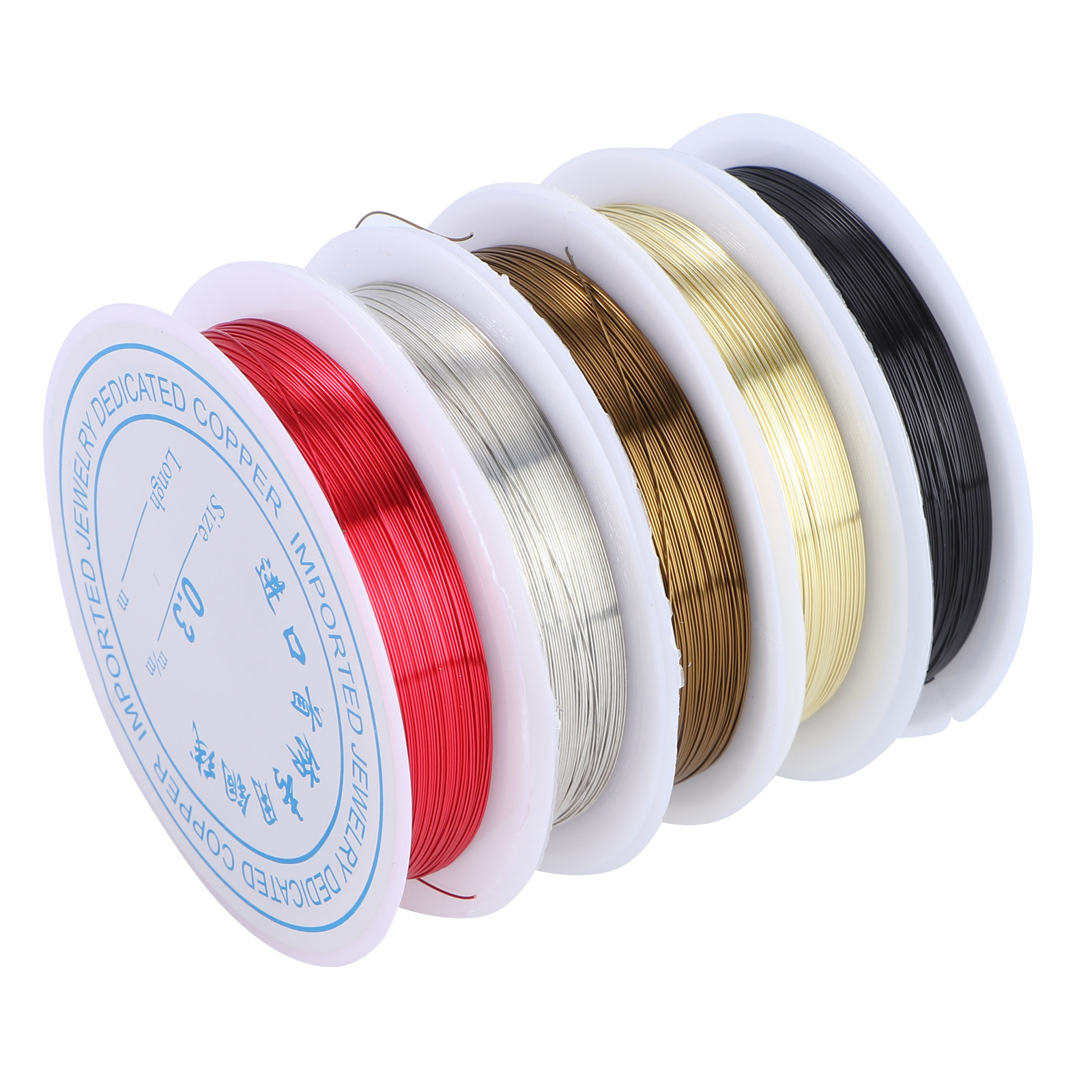 5 Rolls 26 Gauge Copper Wire J - Copper Wire Roll recension och pris