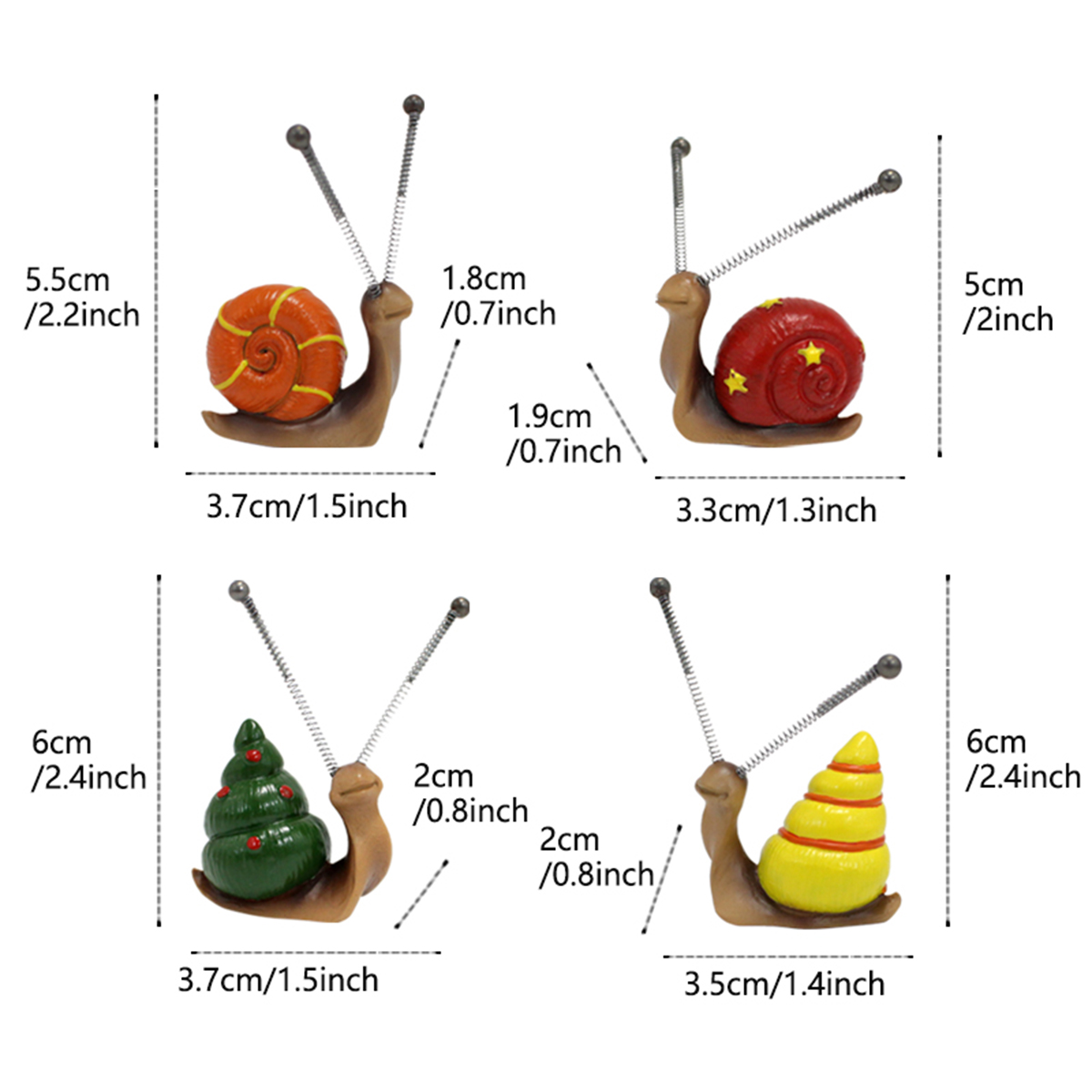 4pcs, Mini Snail Sculpture Bon - Bonsai Garden Art recension och pris
