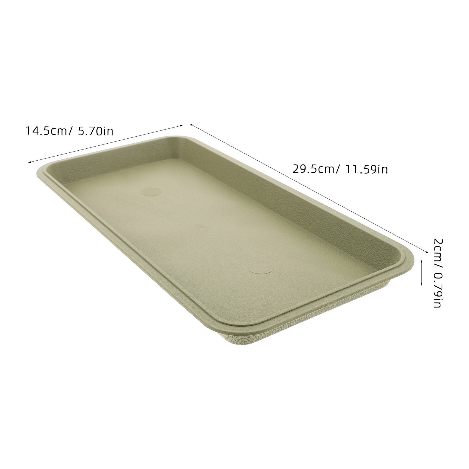 Rectangular Plastic Plant Tray - Drip Tray Saucer recension och pris