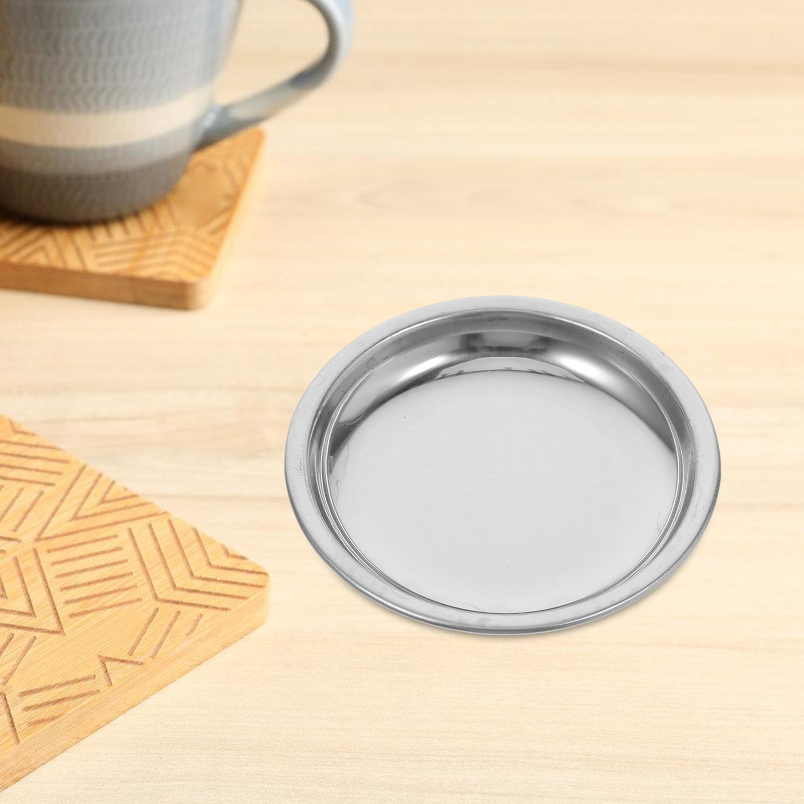 6Pcs Stainless Steel Tea Bag S - Drip Tray Saucer recension och pris
